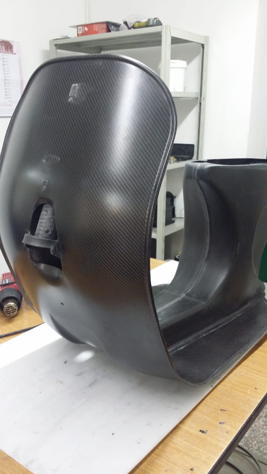 Carbon fiber Vespa body structure