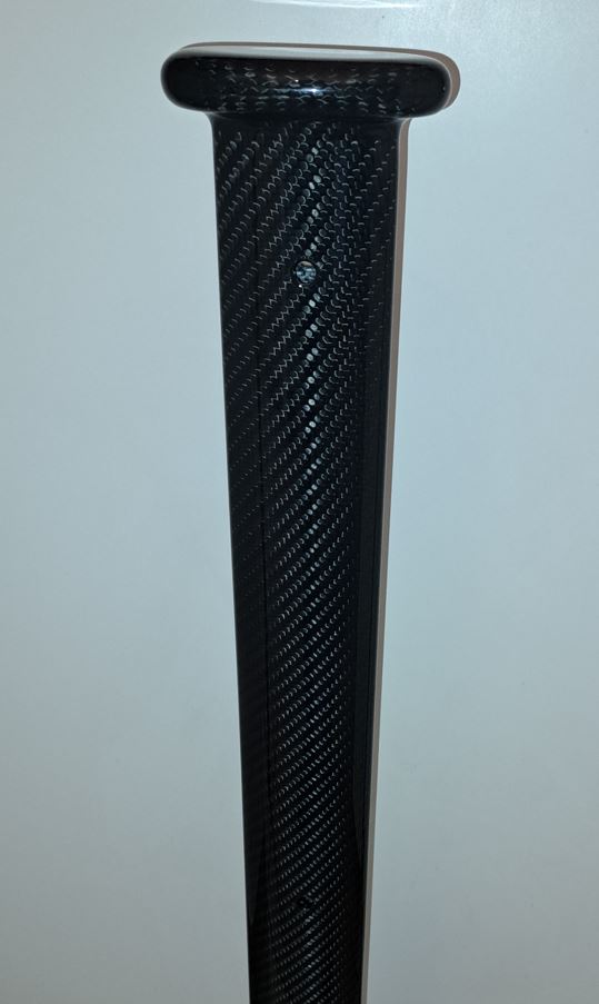 Carbon fiber stanchion in twill weave