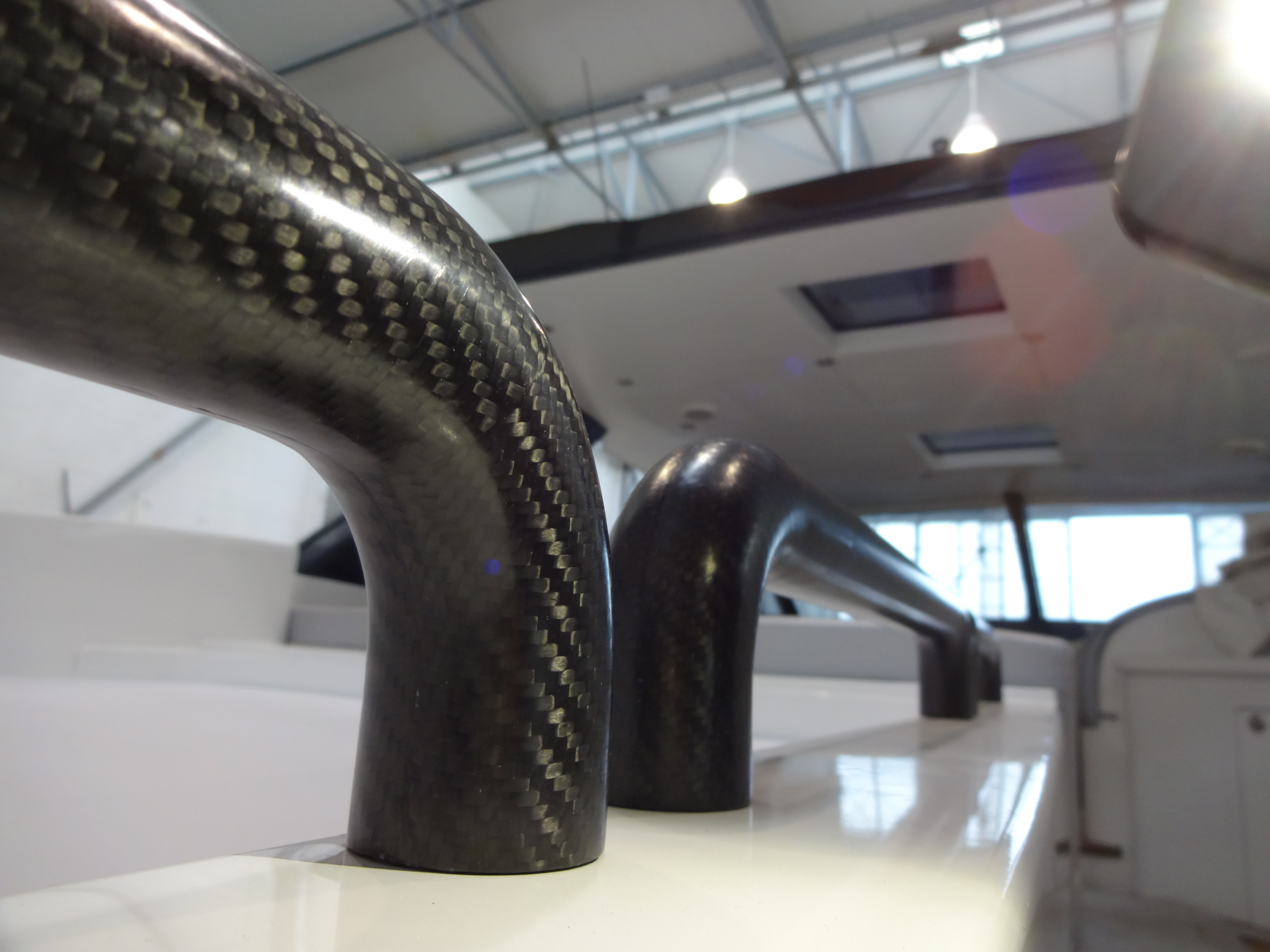 Carbon fiber grab rail